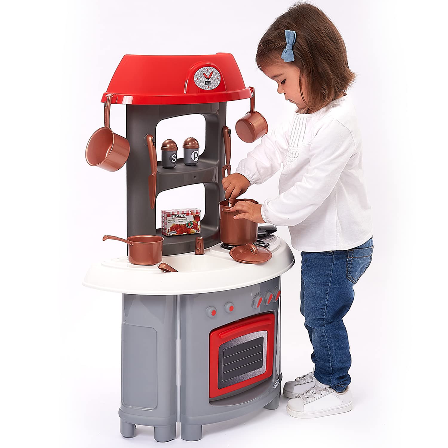 Jouets Ecoiffier - 1694 - Super Pack Cuisine 3 en 1 avec 14 Ustensiles Inclus et Accessoires - Jeu d'imitation - Dès 18 Mois - Fabriqué en France