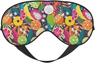 Comfortable Eye Masks for Sleep - Yuzu Dragon Fruit Sleep Masks for Women Men, Soft Blackout Eye Mask for Sleeping