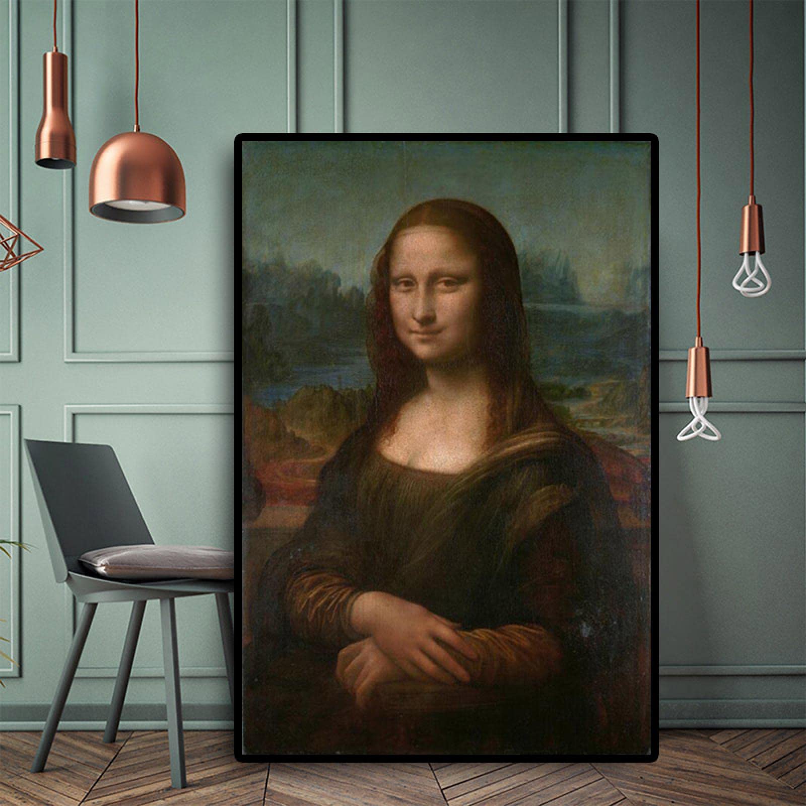 Amazon.co.jp: レオナルド・ダ・ヴィンチのモナリザ傑作額入りアート
