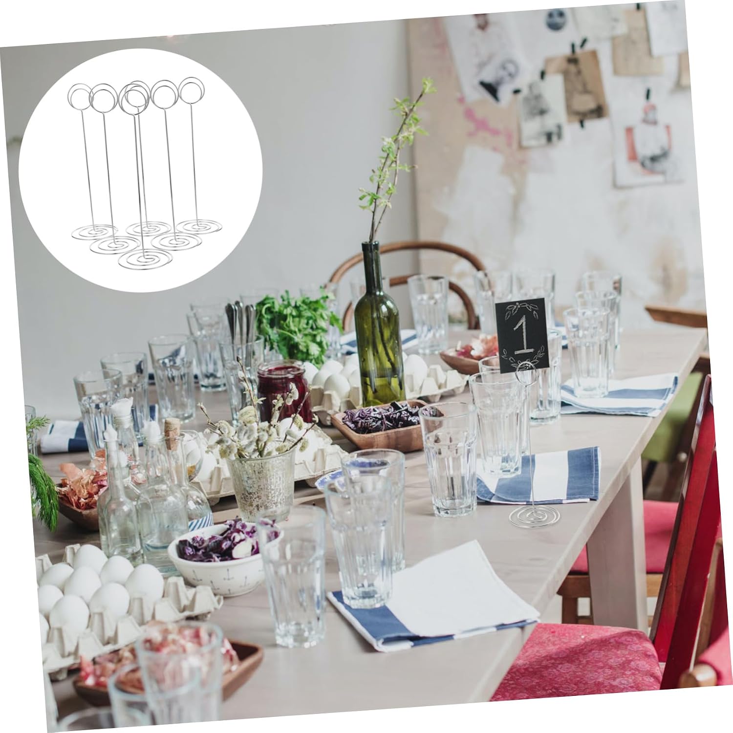 12pcs Picture Holders Table Number Clips for Weddings Parties and Office Use Name Card and Memo Stands Elegant Design