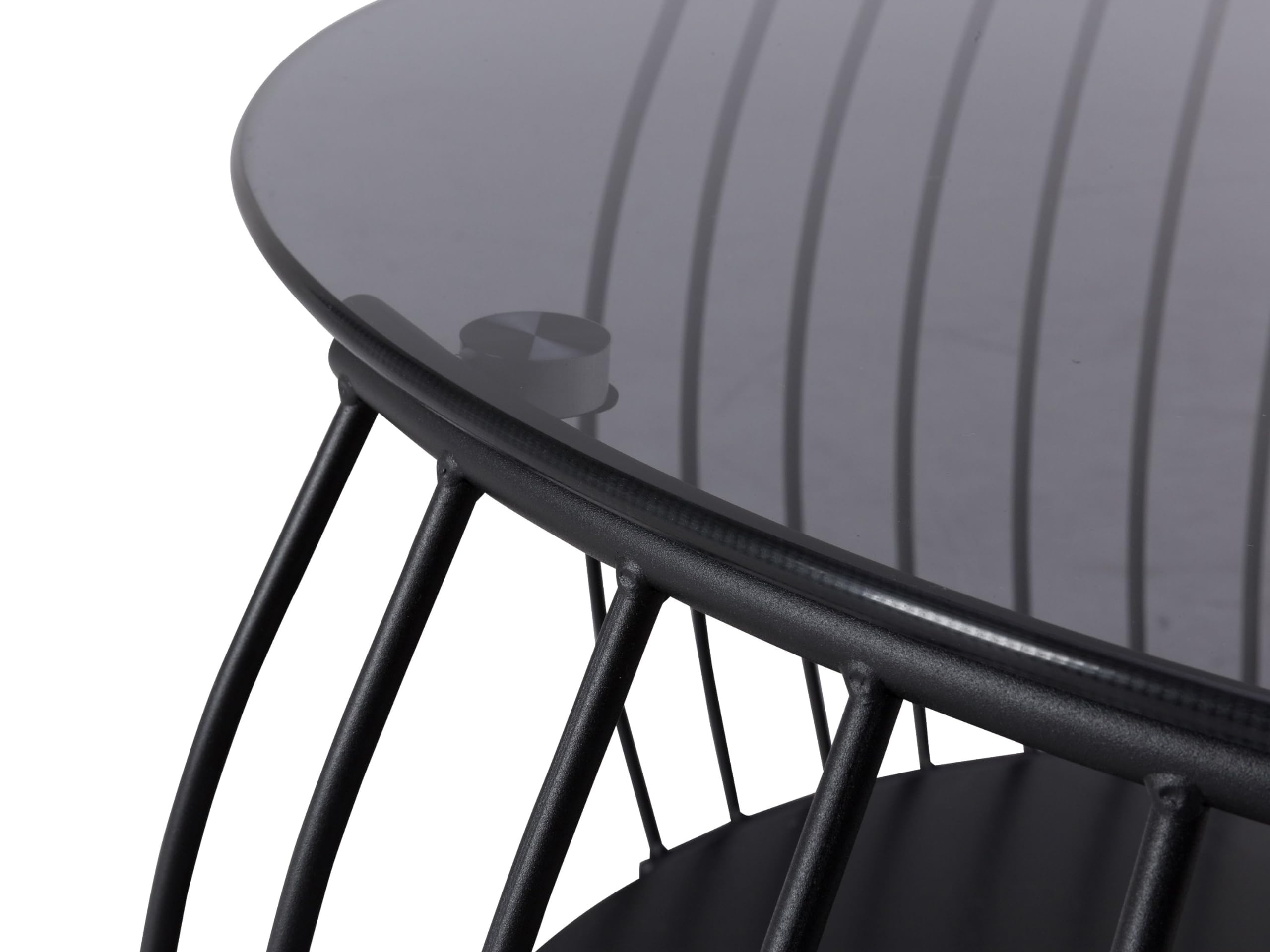 M2 Kollektion Couchtisch Shanghai 2 in schwarz, B/H/T = 80x46x80cm