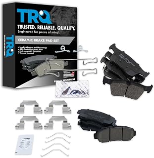 TRQ Front and Rear Brake Pad Set Ceramic | For 2019-2021 Acura RDX