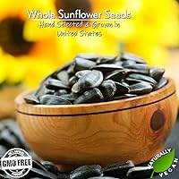 Vista 5 de GERBS Semillas de girasol crudas y enteras jumbo 2 libras Sin aditivos artificiales, con cáscara, bolsa resellable Snack crujiente para abrir