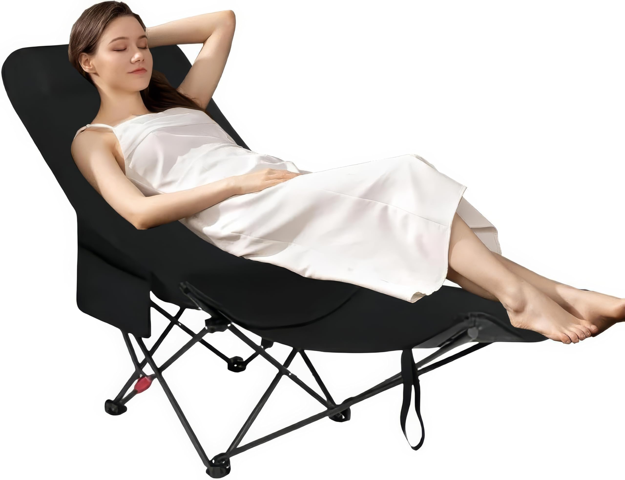 Foldable Camping Chair, Lightweight Portable Outdoor Folding Chair with 3 Adjustable Positions, Compact and Durable for Beach, Garden, Fishing, Picnic (Multicolour)