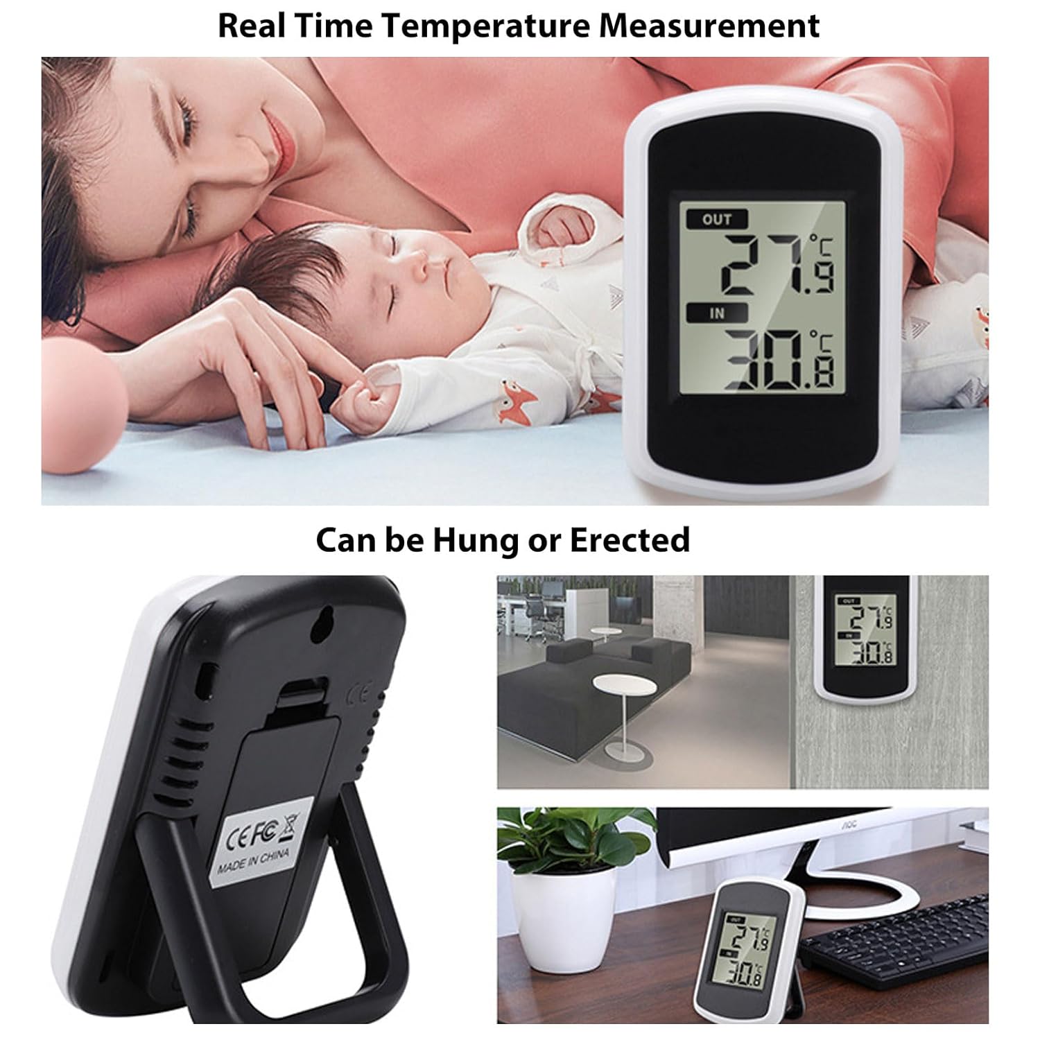 Floating Pool Thermometer Accurate Temperature Monitor Energy Saving Indoor Outdoor Display for Pool Management IP67 Impermeable