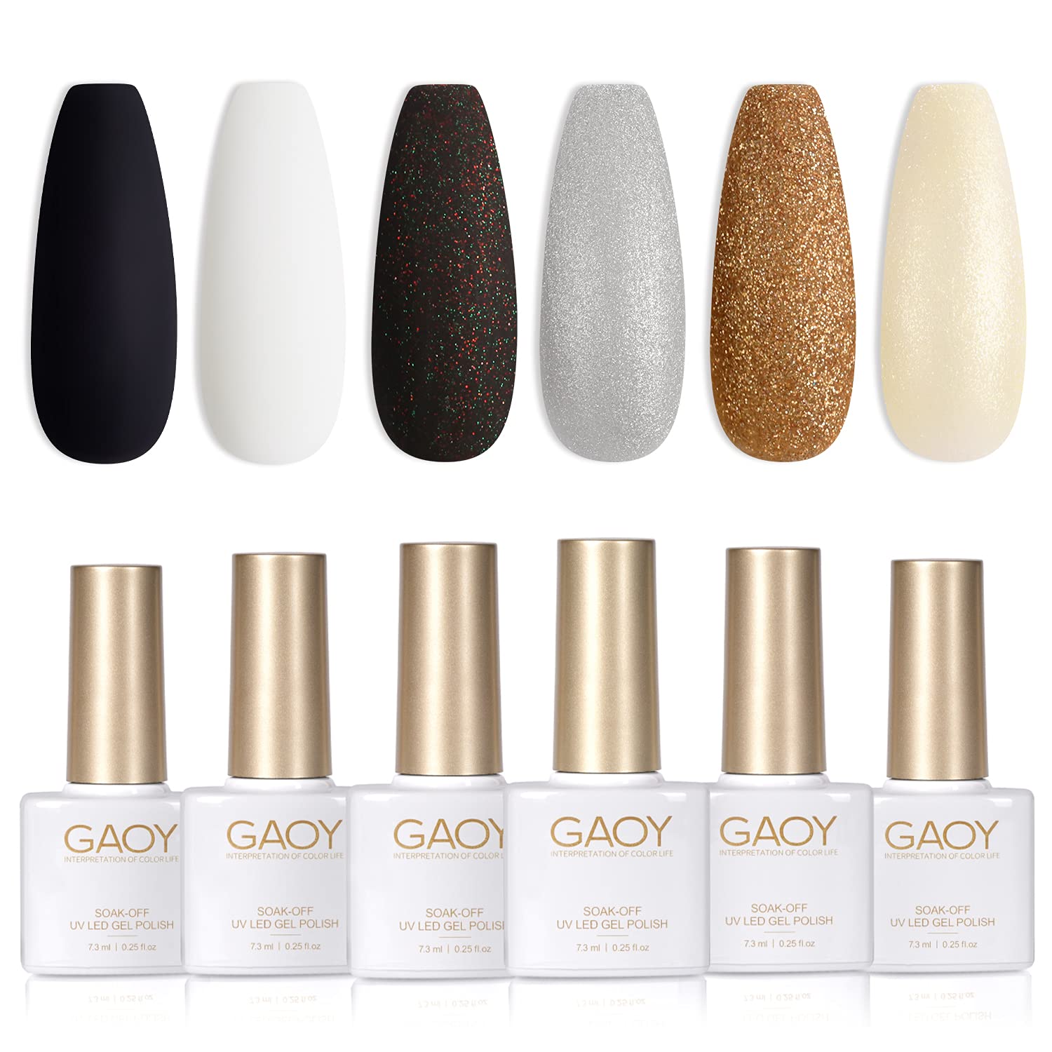 GAOY Icy Jelly Gel Nail Polish Set of 6 Colors Including Red Pink Nude Gel Polish Kit UV LED Soak Off Nail Polish Home DIY Manicure Nail Salon Varnish : Beauty & Personal Care