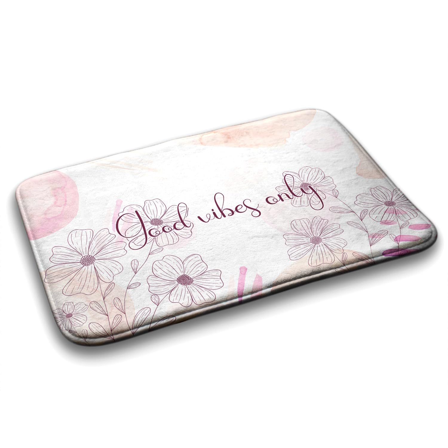 Tapis de salle de bains imperméable rectangulaire antidérapant Tulup 90x60