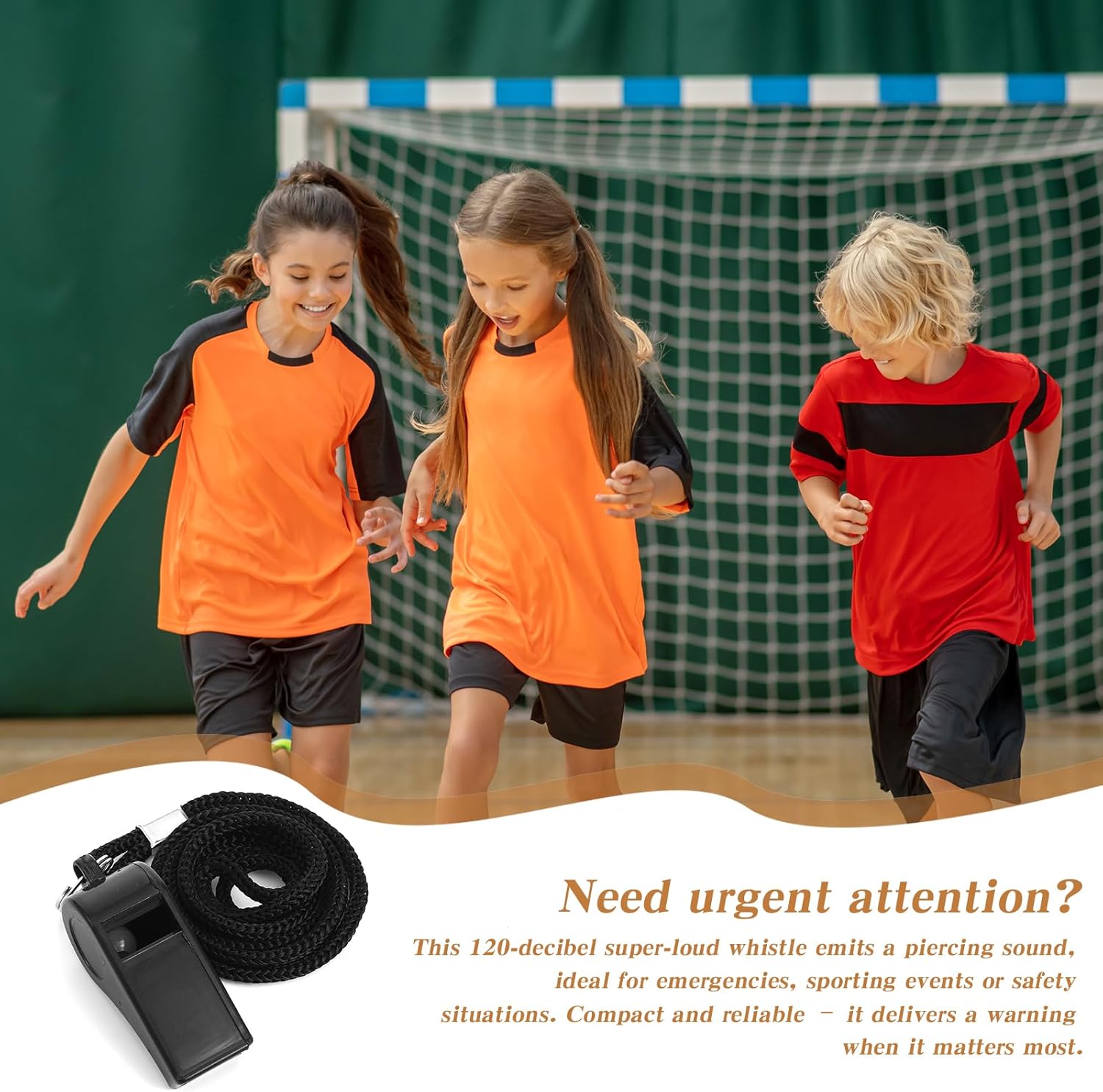 Lusofie Colorful Plastic Whistle with Lanyard, 8 Pack 120dB Loud Whistle Sports Whistles for Coaches, Teachers, Referees Outdoor Activities