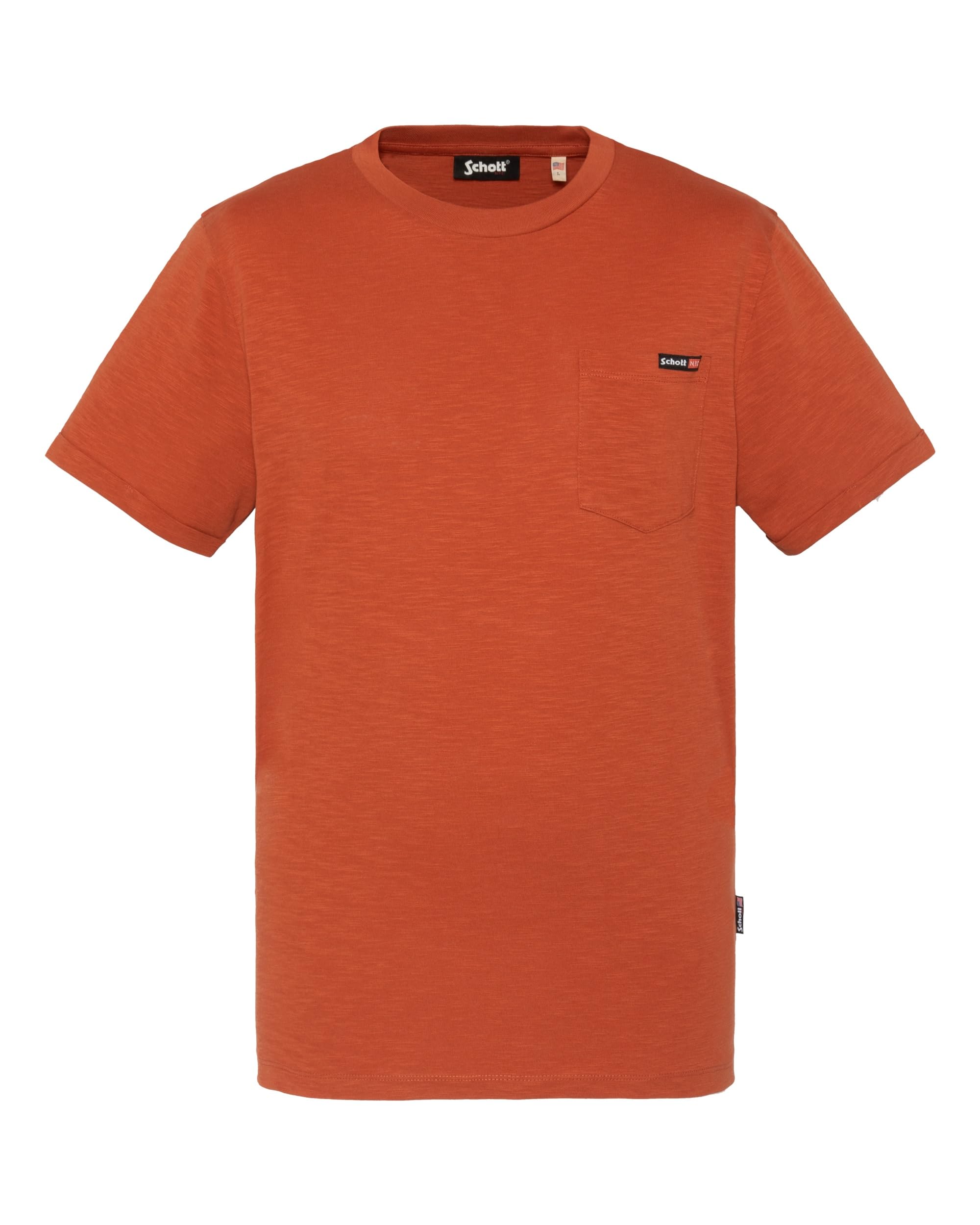Schott Nyc Men's Brown T-Shirt, M