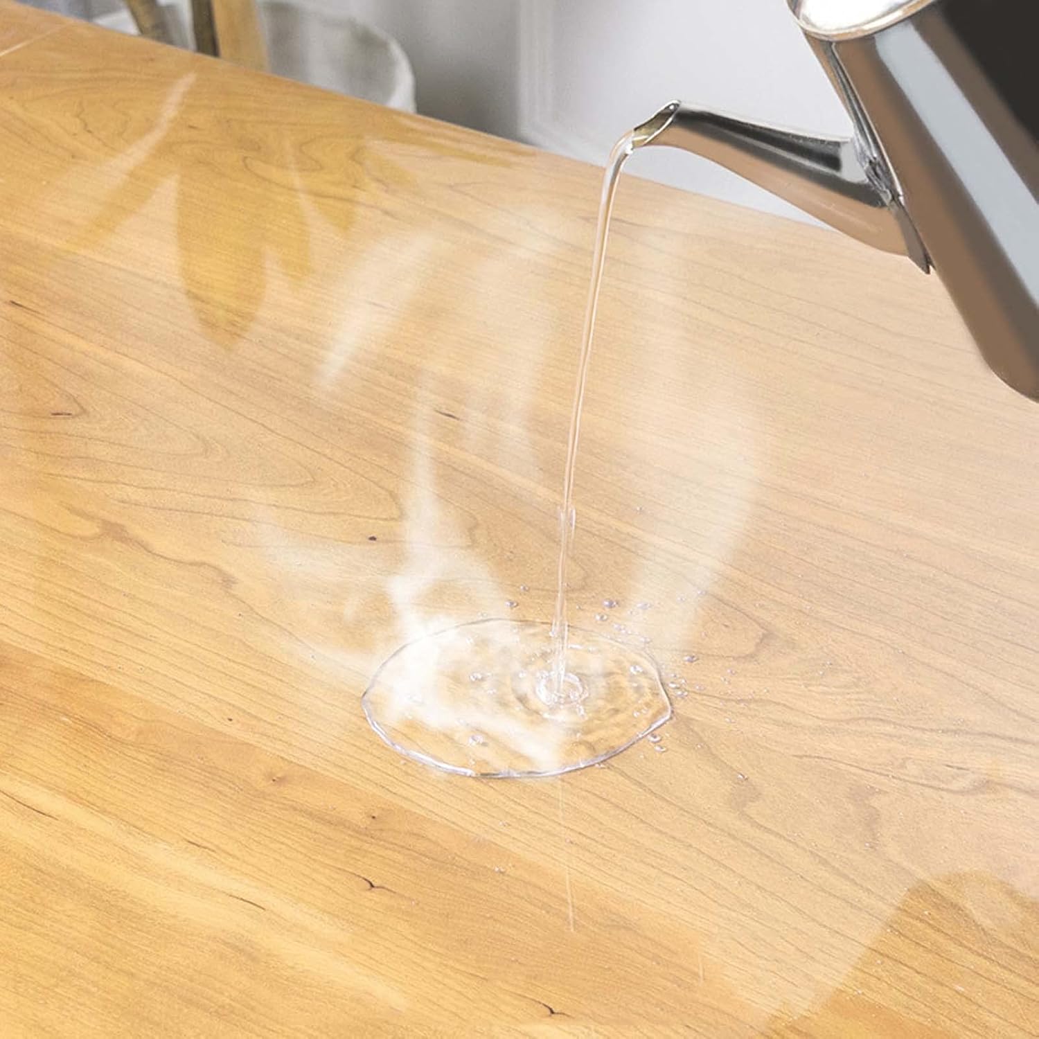 Clear Table Cover Protector Round 24in, Water Resistant Spill Proof Table Cloth, 2mm Thick Custom PVC Table Cover Tablecloth, for Table, Desk, Any Surface Needed Protection