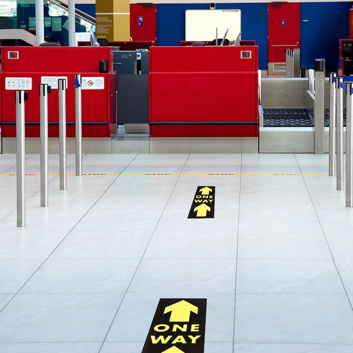 5pcs Directional Arrow Floor Sticker Warning Marker