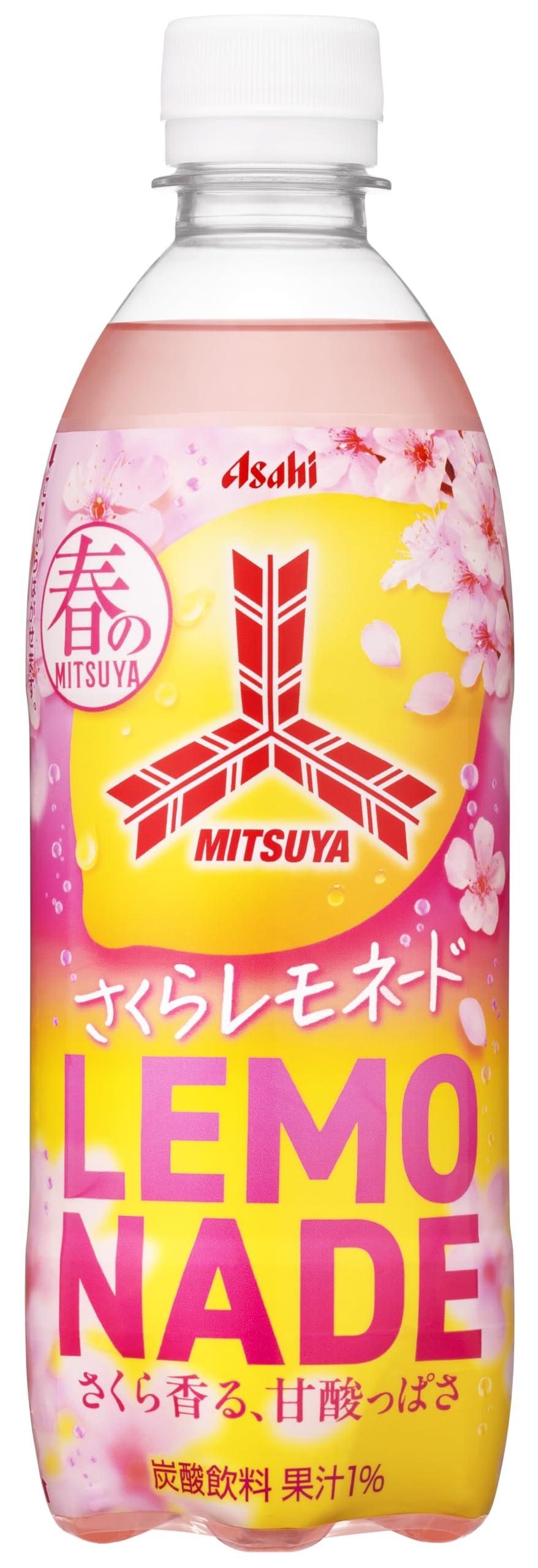 Amazon.co.jp: 三ツ矢 さくらレモネード 500ml×24本[サイダー][アサヒ