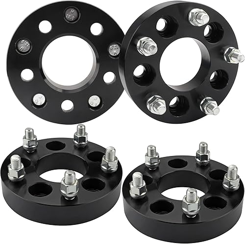 EZISOE Adaptadores de rueda de 5x4.5 a 5x5 convertidos para ruedas JK en vehículos TJ YJ KK XJ ZJ, 1.25 pulgadas 0.197x4.500 in a 0.197x5.000 in,