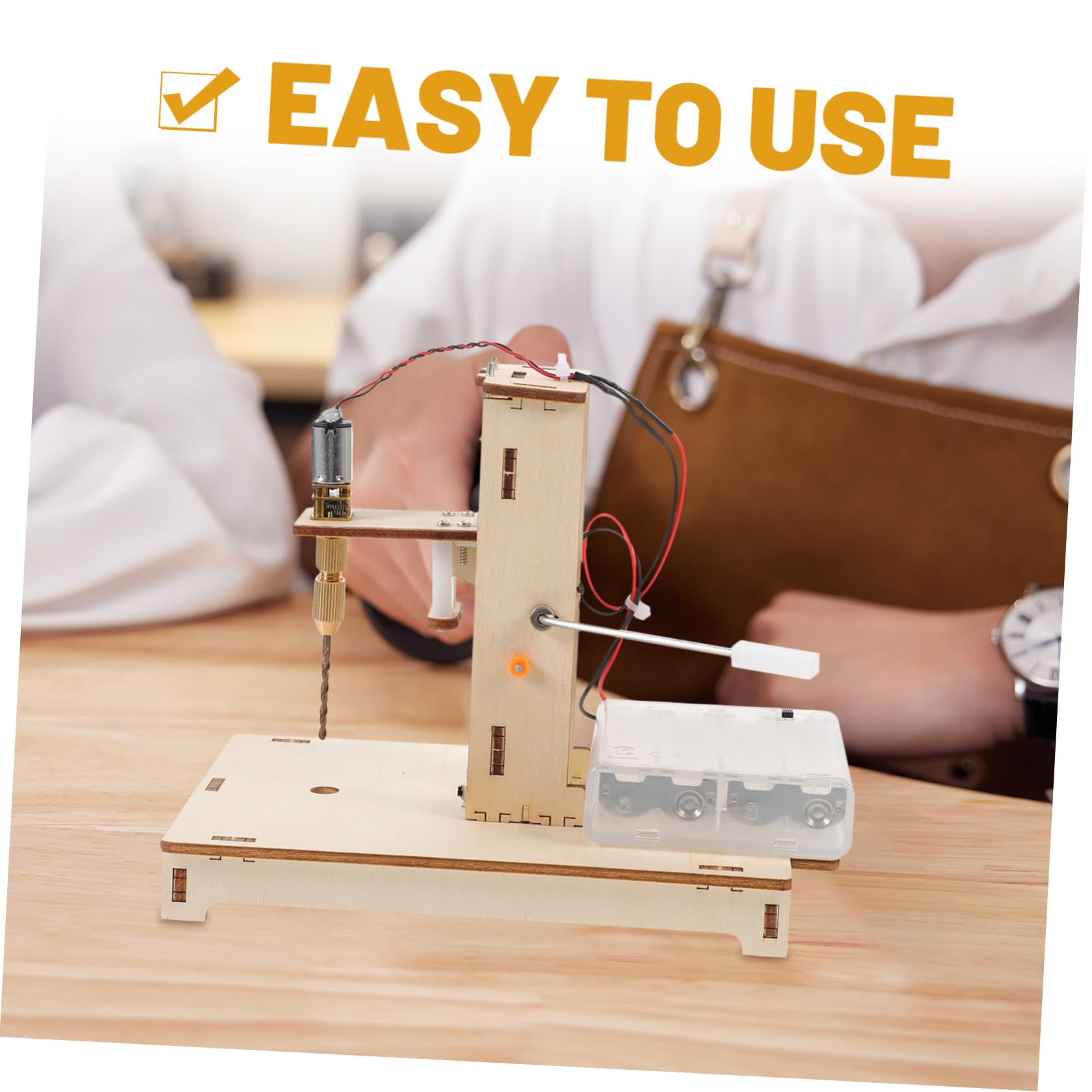 ERINGOGO Kit De Mini Taladro De Columna Para Madera Mini Taladro De Mesa Pequeño Para Manualidades Para Proyectos De Bricolaje Casa