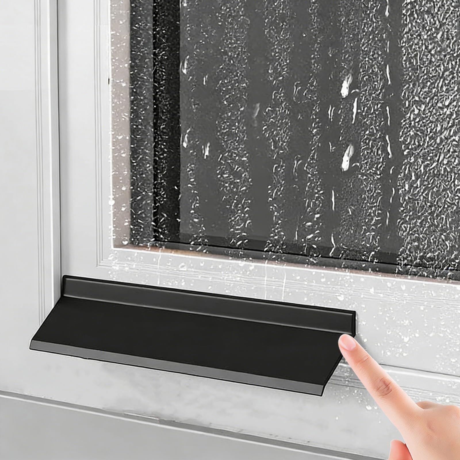 Barrière anti-pluie pour fenêtres et portes étanche et auto-adhésive