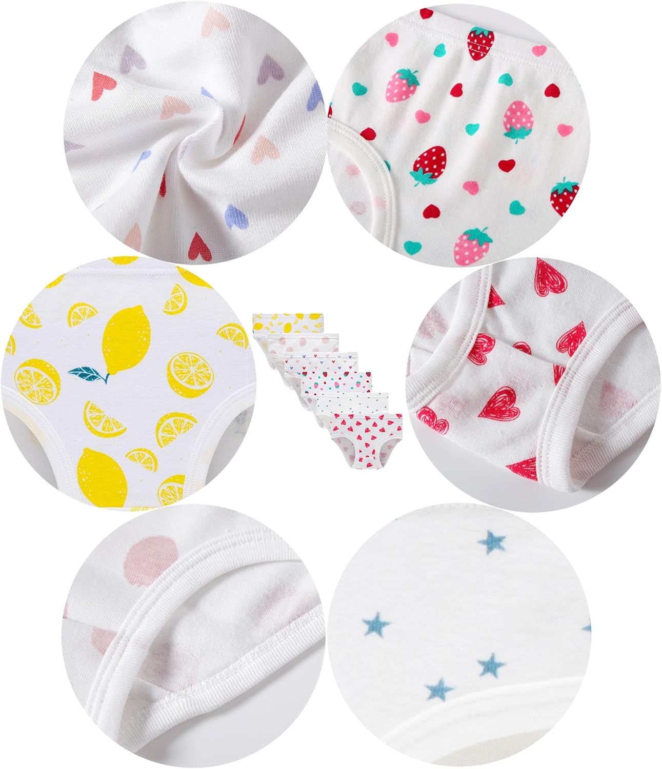 Family Feeling Little Girl Underwear Toddler Panties Big Kids Undies Soft 100% Cotton - Image 2