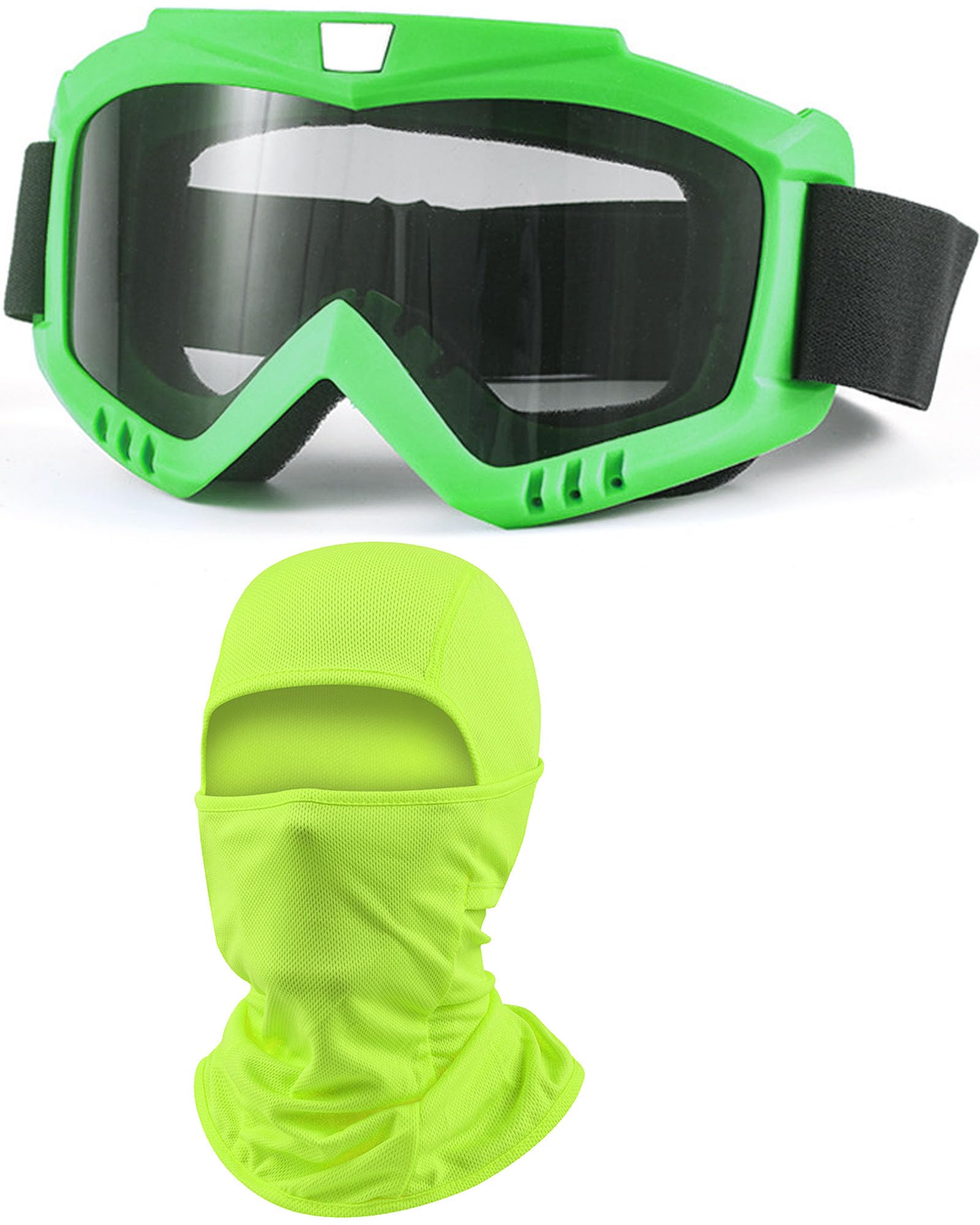Dirt Bike Goggles with Balaclava Motorcycle ATV Riding Ski Motocross Windproof Dustproof Racing Glasses for Women Men