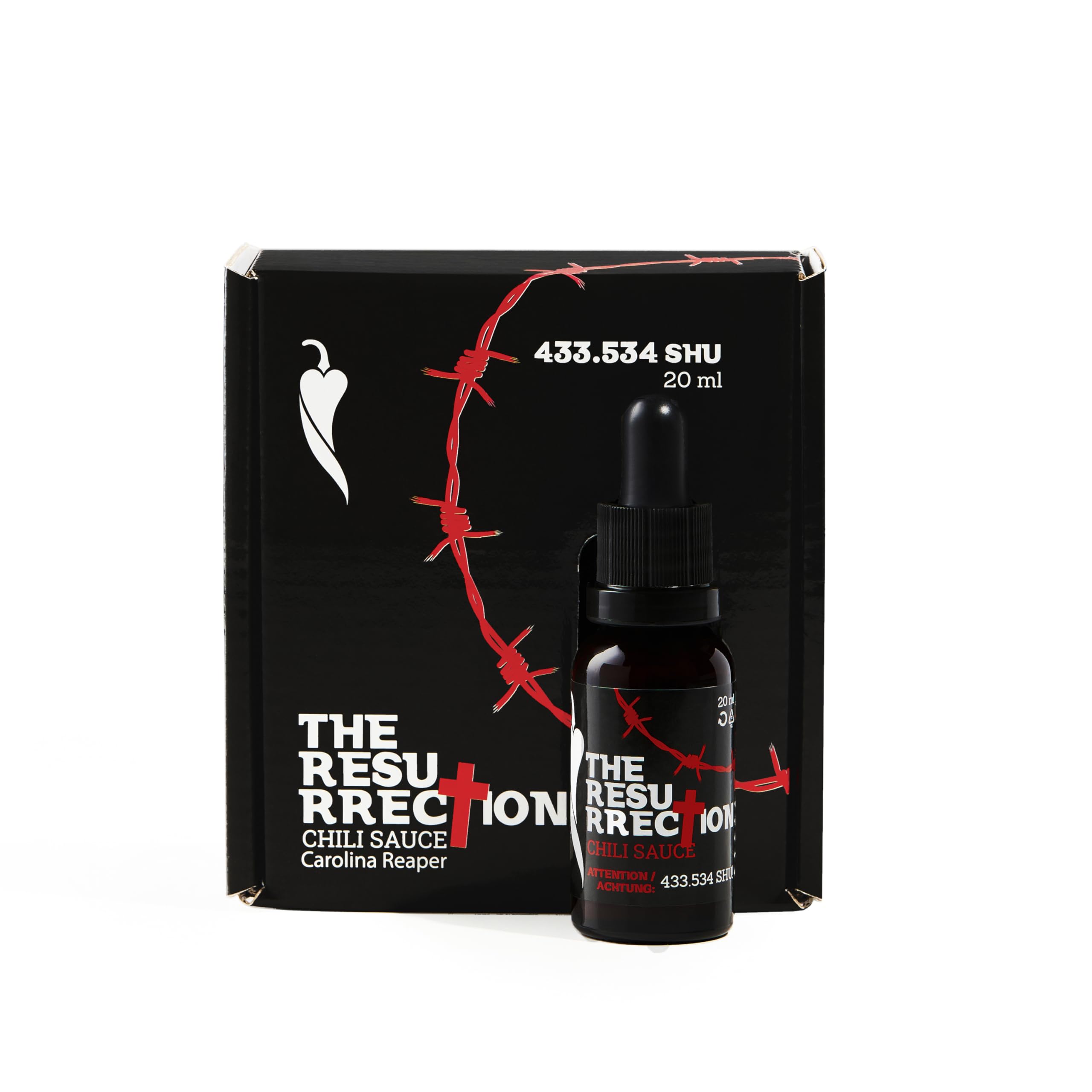 Salsa Extremadamente Picante Carolina Reaper 433.534 SHU Fermentación Artesanal 20 ml
