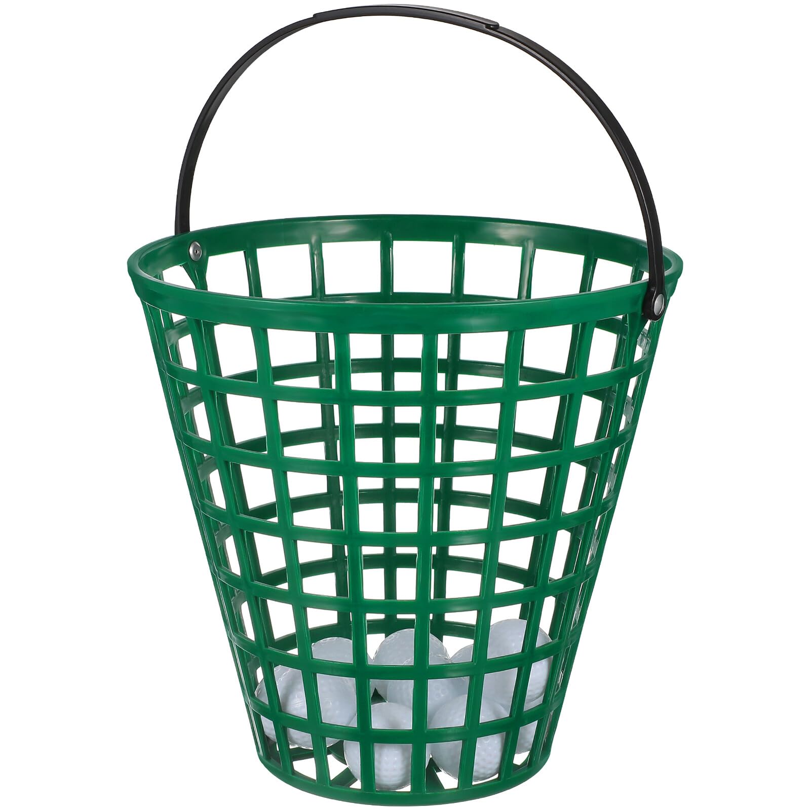 SUPVOX Cesta para Bolas de Golf con Asa Capacidad para Bolas Cubo Apilable Resistente para Exterior y Clubes