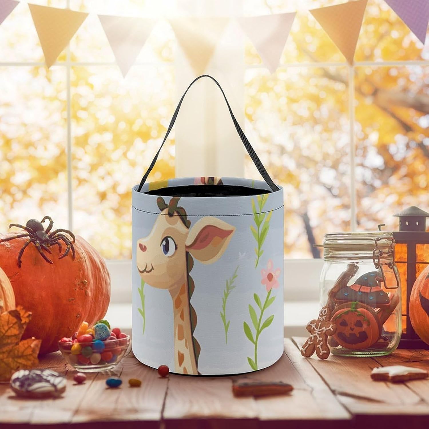 Halloween Trick Or Treat Bag with Handle Candy Bag Reusable Party Favor Bag image 5