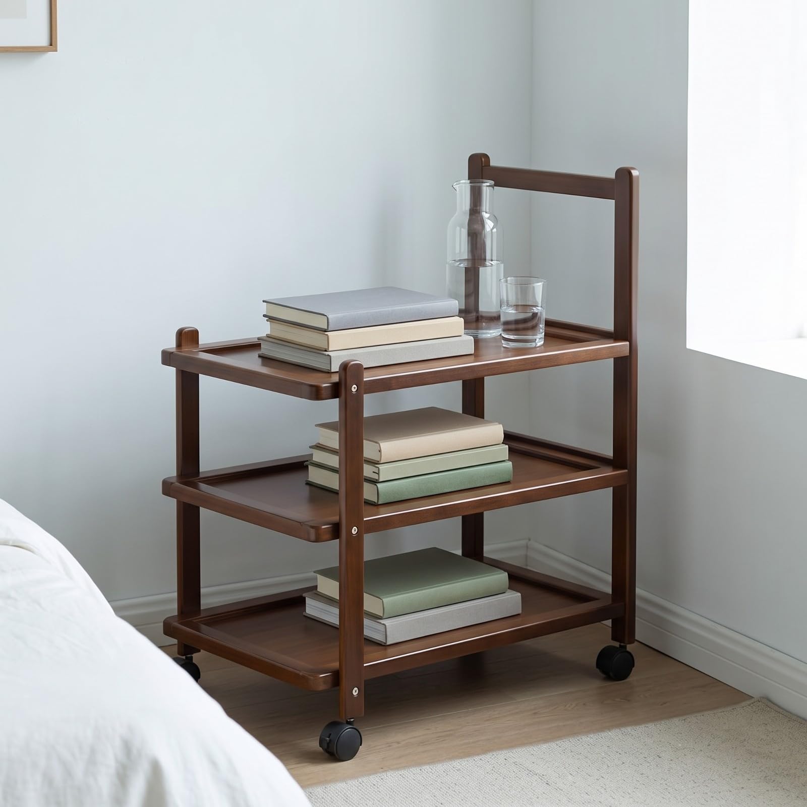 MagiDeal Carrello Salvaspazio con Ruote, 50CM, A Tre Livelli