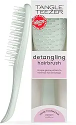 Tangle Teezer - Escova de cabelo desembaraçadora The Ultimate Detangler Extra Gentle para todas texturas capilares fragilizadas. Cor: Verde