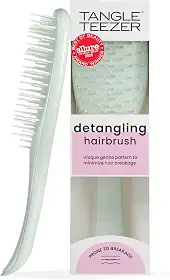 Tangle Teezer - Escova de cabelo desembaraçadora The Ultimate Detangler Extra Gentle para todas texturas capilares fragilizadas. Cor: Verde