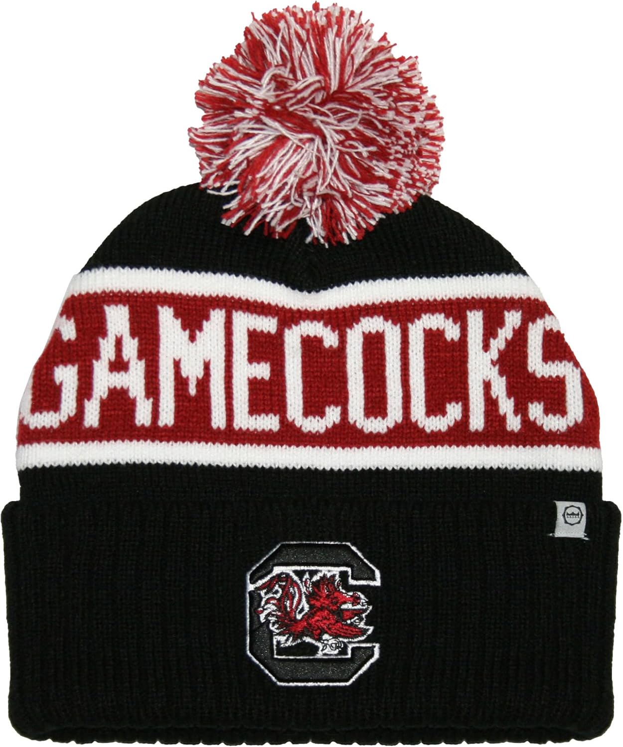 Franchise Club Unisex College Warrior Knit Hat with Pom