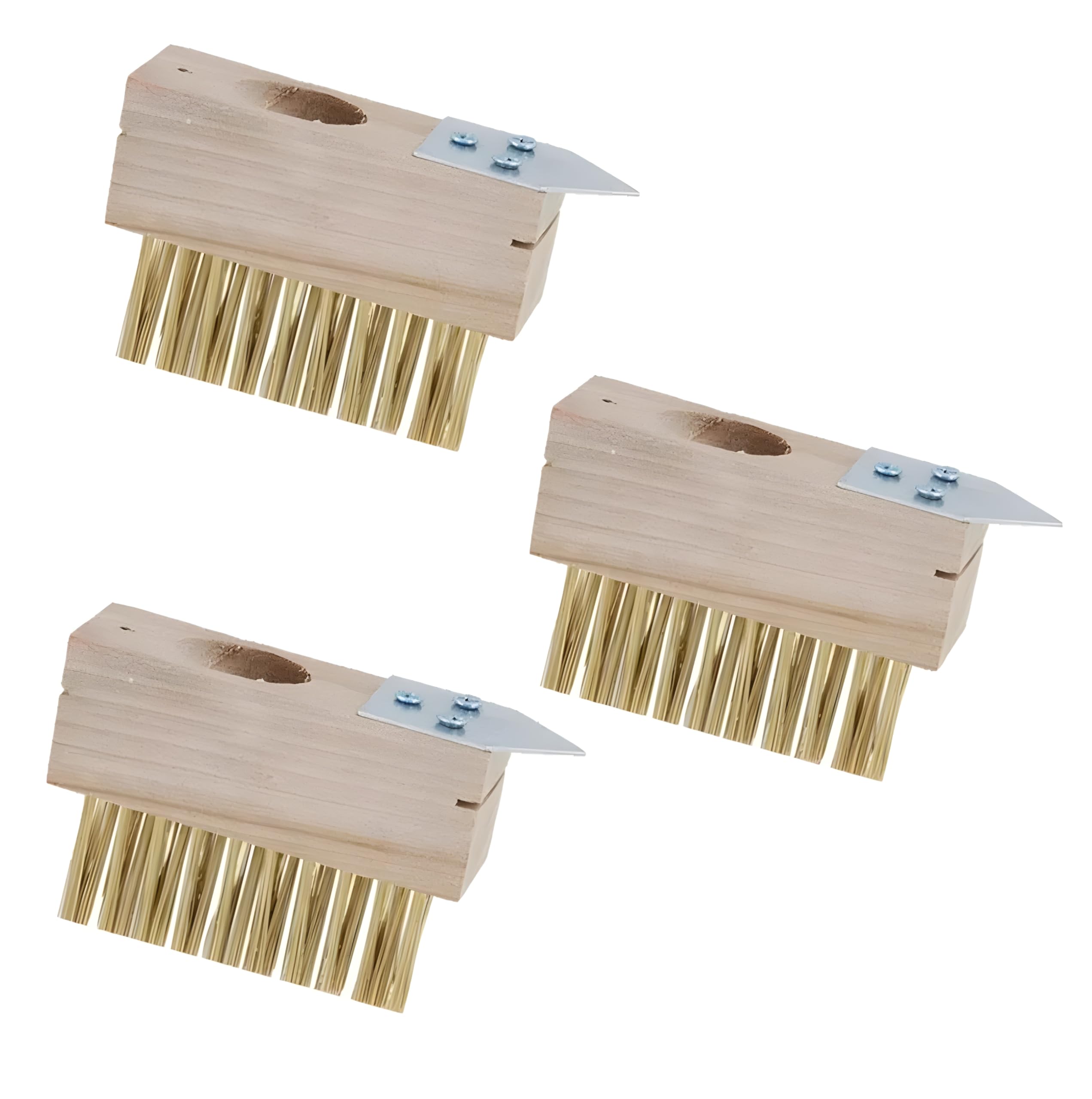 Retaaj Natural Patio Weed Wire Brush Head Replacement Block Paving Scraper For Weed & Moss Removal Driveway Garden Weed Removing Patios Tool (3)