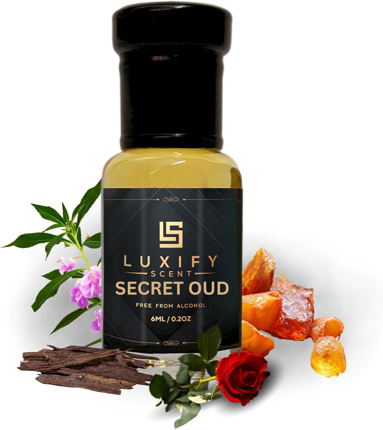 Secret Oud Luxury Attar | Concentrated Perfume Oil | Alcohol Free | Premium Gift Packaging | 6ml (pack of 1)