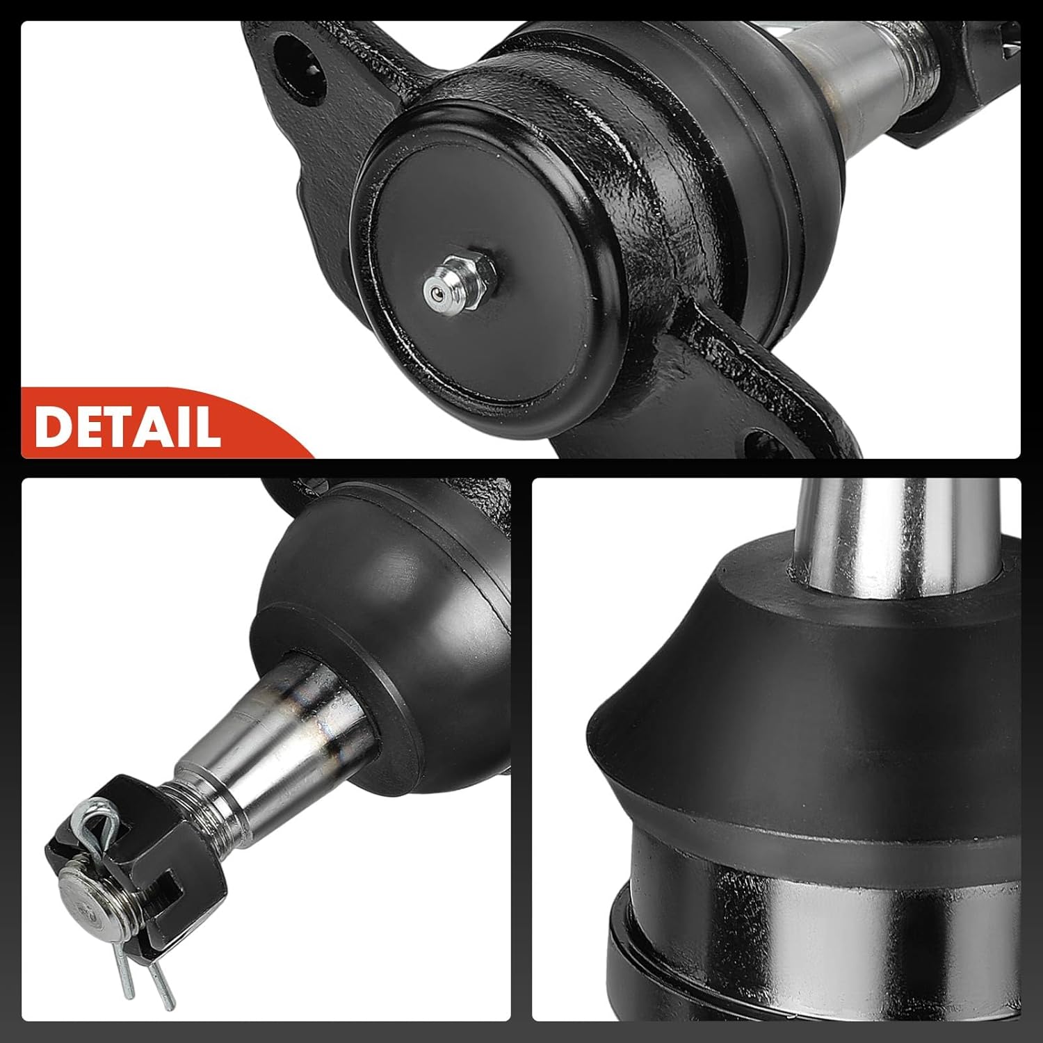 A-Premium Set of 4, Front Upper & Lower Ball Joint Kit, Compatible with Chevrolet Tahoe, Express 2500, Express 3500, C1500 Suburban, C2500, C2500 Suburban, C3500, C3500HD & GMC Yukon, Savana 2500 3500