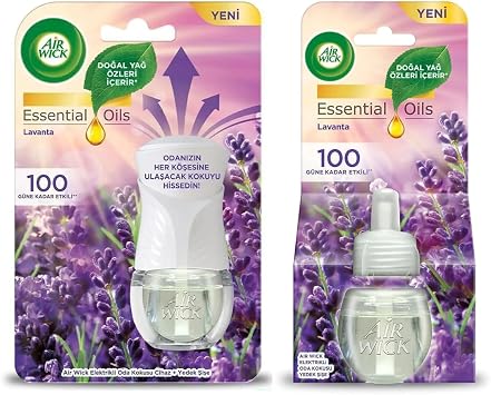 Elektrikli Oda Kokusu Seti Lavanta 1 Kit 1 Yedek