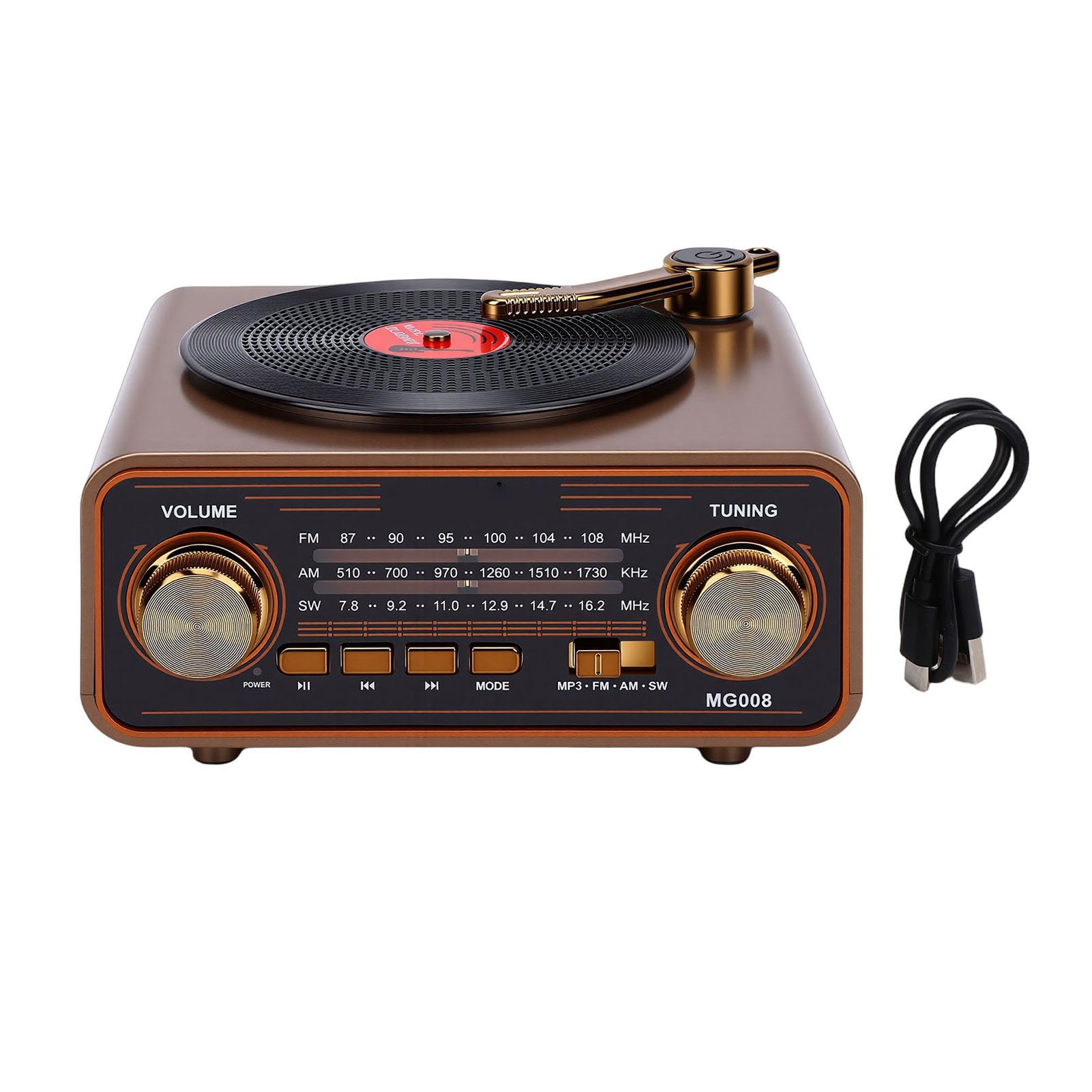 CHICIRIS Radio Retro con Altavoz Bluetooth, Am FM SW Portátil Recargable