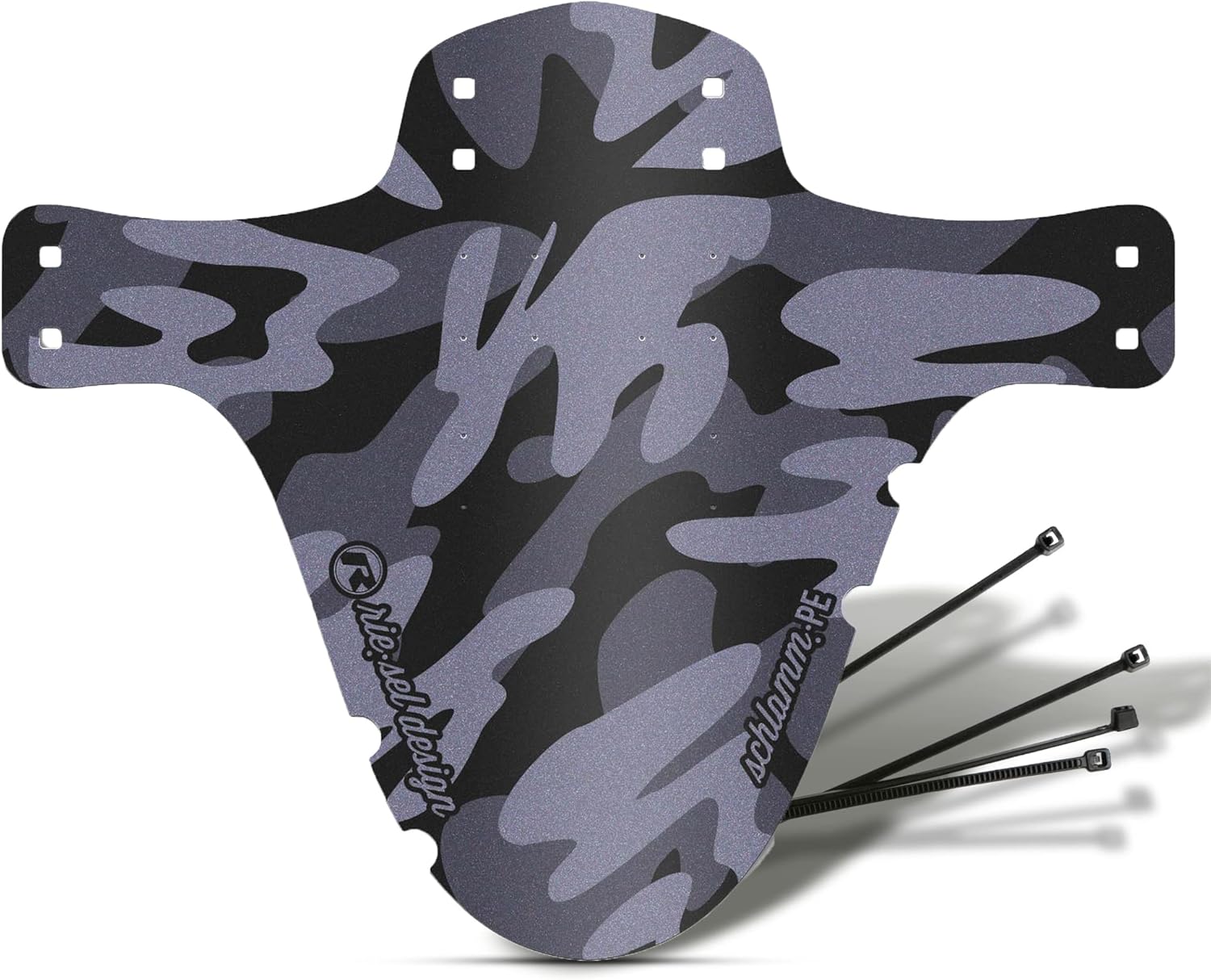 Rie:Sel Design Schlamm:PE Standard Sized Front Bicycle Fender - Camo II - FE-S055