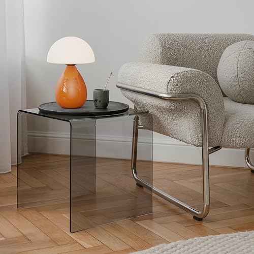 Miniatura 6 de Lámpara de hongo, lámpara de mesa pequeña vintage para dormitorio, luz nocturna LED de cerámica para niños, lámpara de noche moderna de mediados de