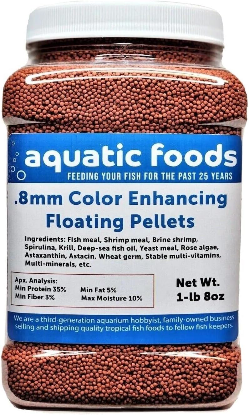 Aquatic Foods Inc. 0.8mm Color Enhancing Floating Pellets