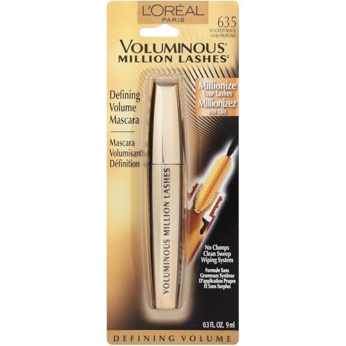 Miniatura 2 de LOreal Paris Voluminous Million Lashes máscara 03onza Blackest Black