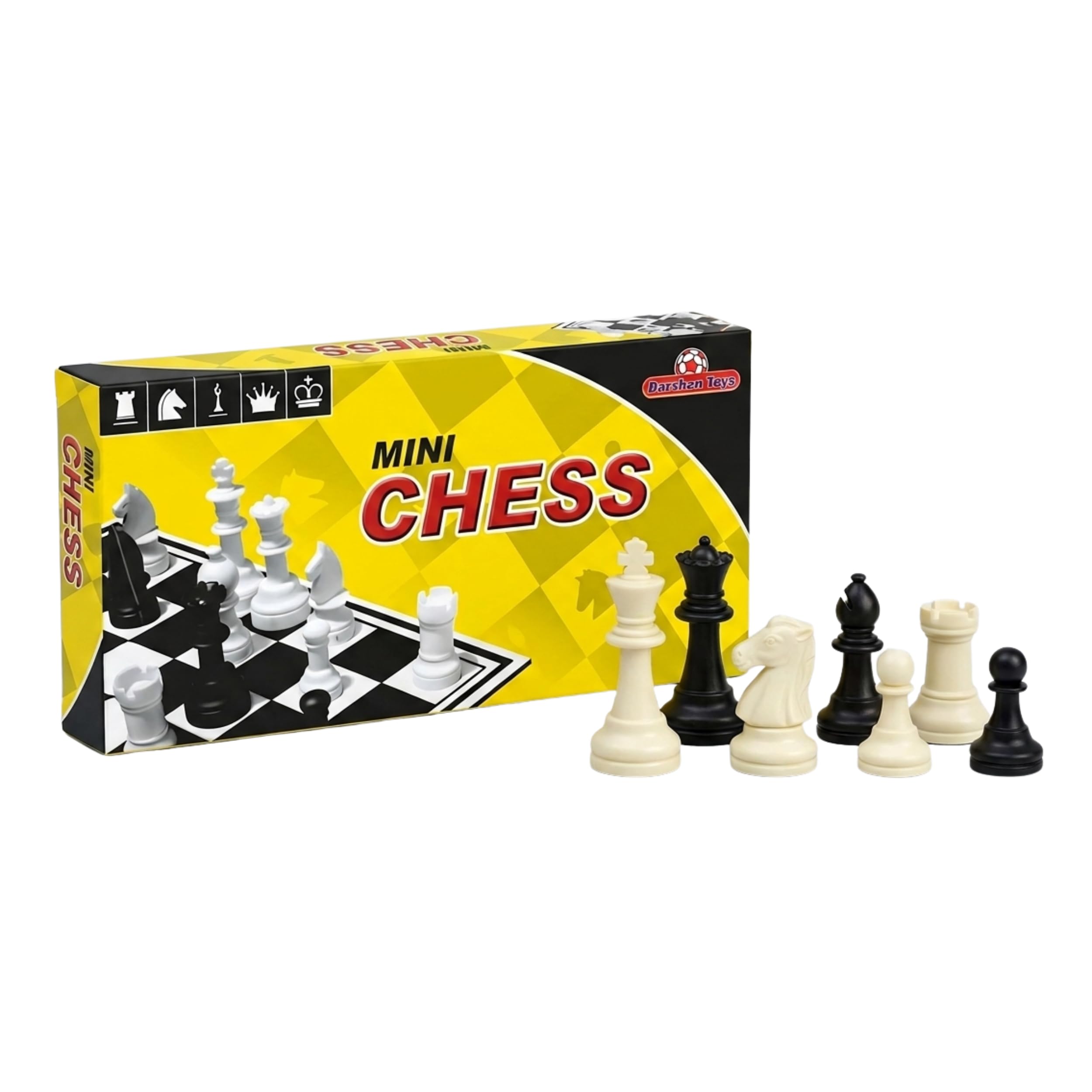 Toys Mini Chess Set – Portable Travel Magnetic Chess Board Game with Plastic Chessmen Pieces for Kids, Adults, Beginners & On-The-Go Strategy Play-image-11