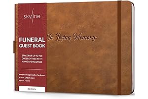 In Loving Memory Funeral Registry Guest Book