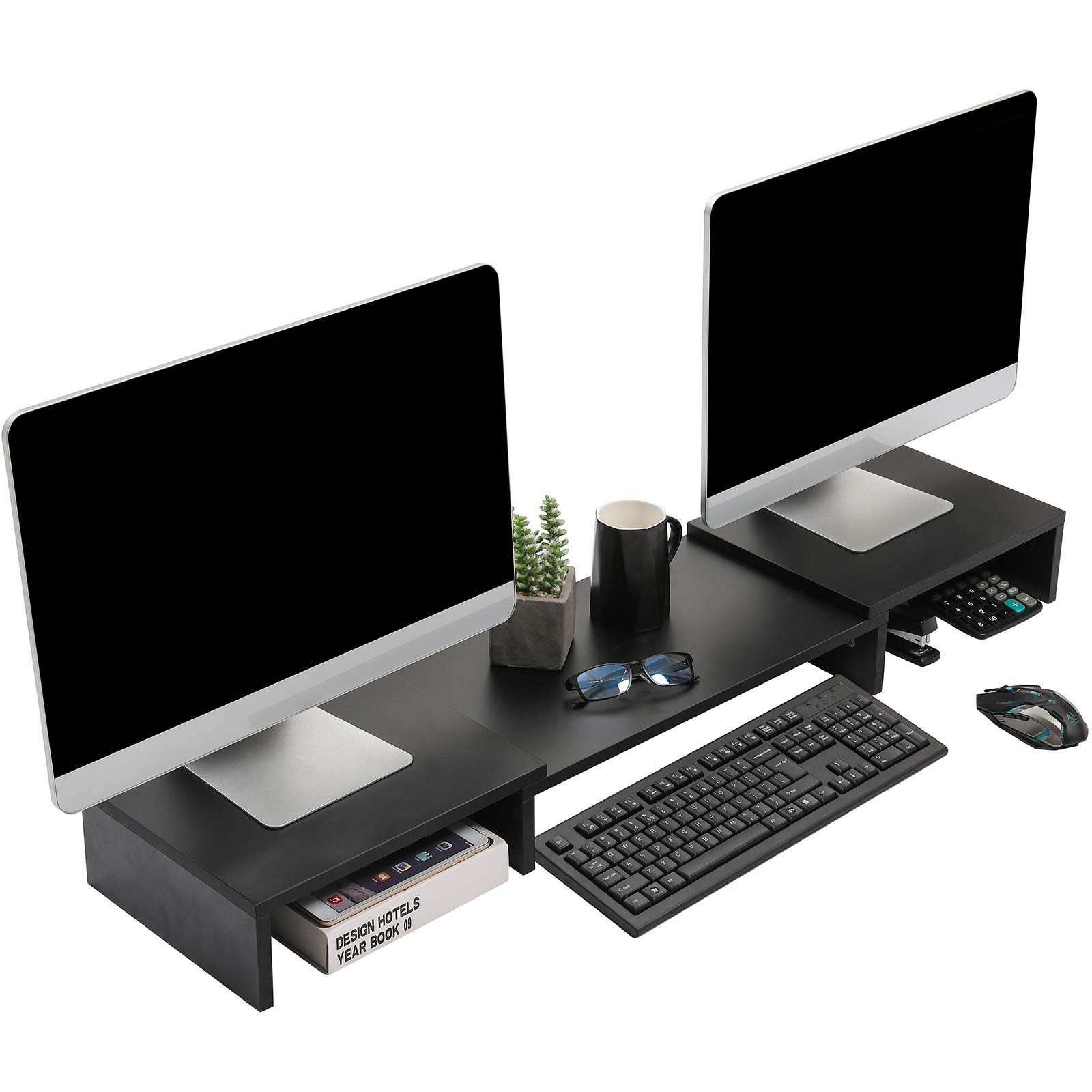 Buy SUPERJARE Large Monitor Stand Riser, Adjustable Screen Stand for