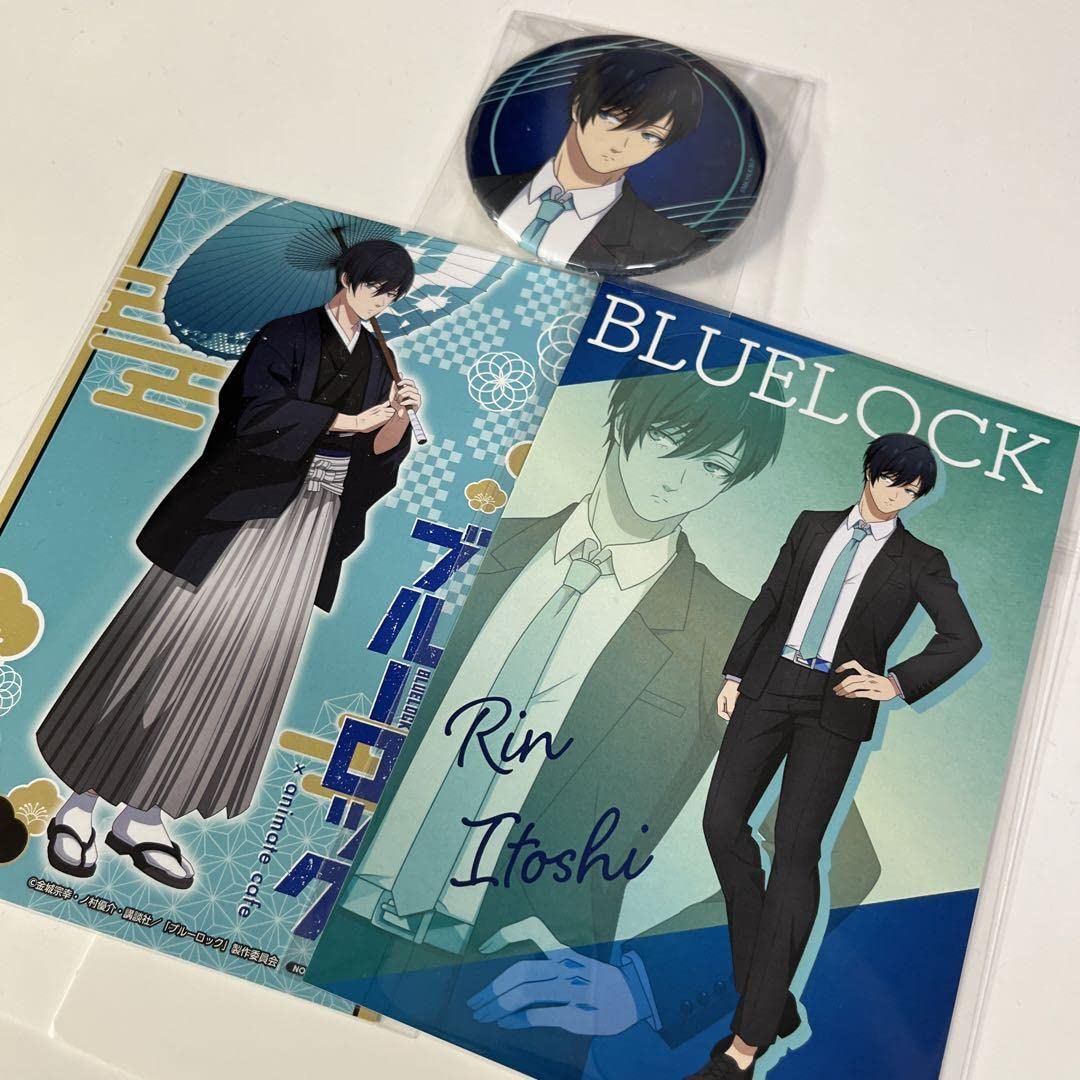 Amazon.co.jp: ブルーロック TSUTAYA スーツ ポストカード 缶バッジ