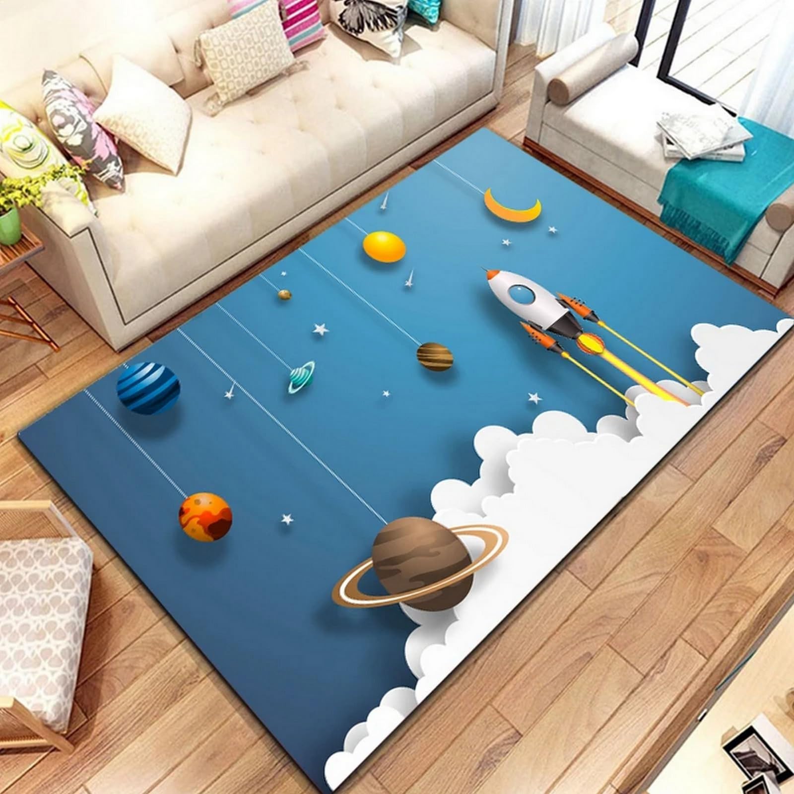 Tapis pour enfants doux au toucher et lavable pour entretien facile