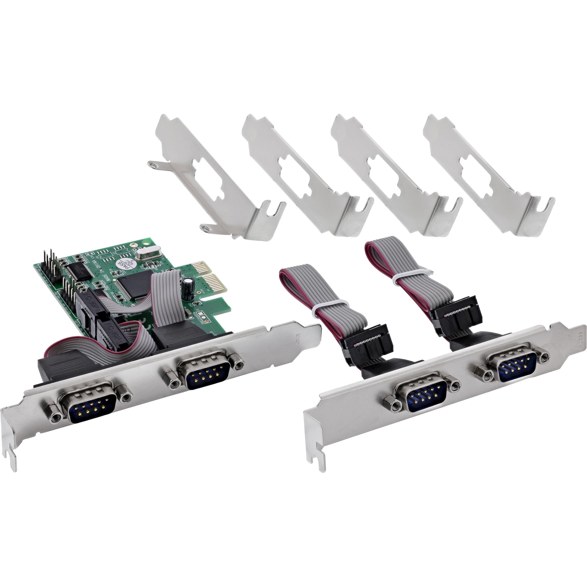 Carte PCIe série 4 ports RS-232 interface UART haut débit - 8