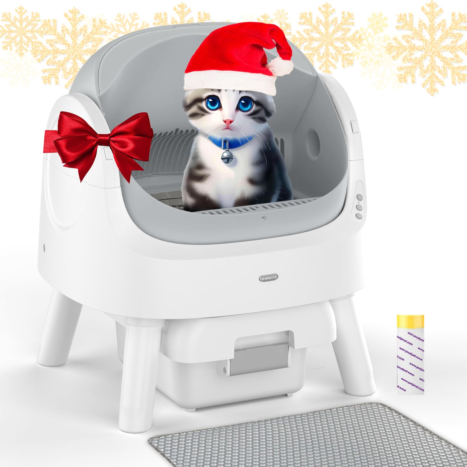 AutoScooper 11 Self Cleaning Cat Litter Box, Automatic Cat Litter Box for Multiple Cats, Integrated Safety Protection with Open-Top Design - The Ultimate Prezzie for Your Cat Friends
INCOMPLETE 
DAMAGED