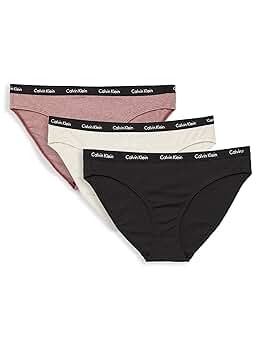 CANAL Accessory パンツ CAL-34 Calvin Klein Women`s 3 Pack Carousel Cotton Bikini Panty (B