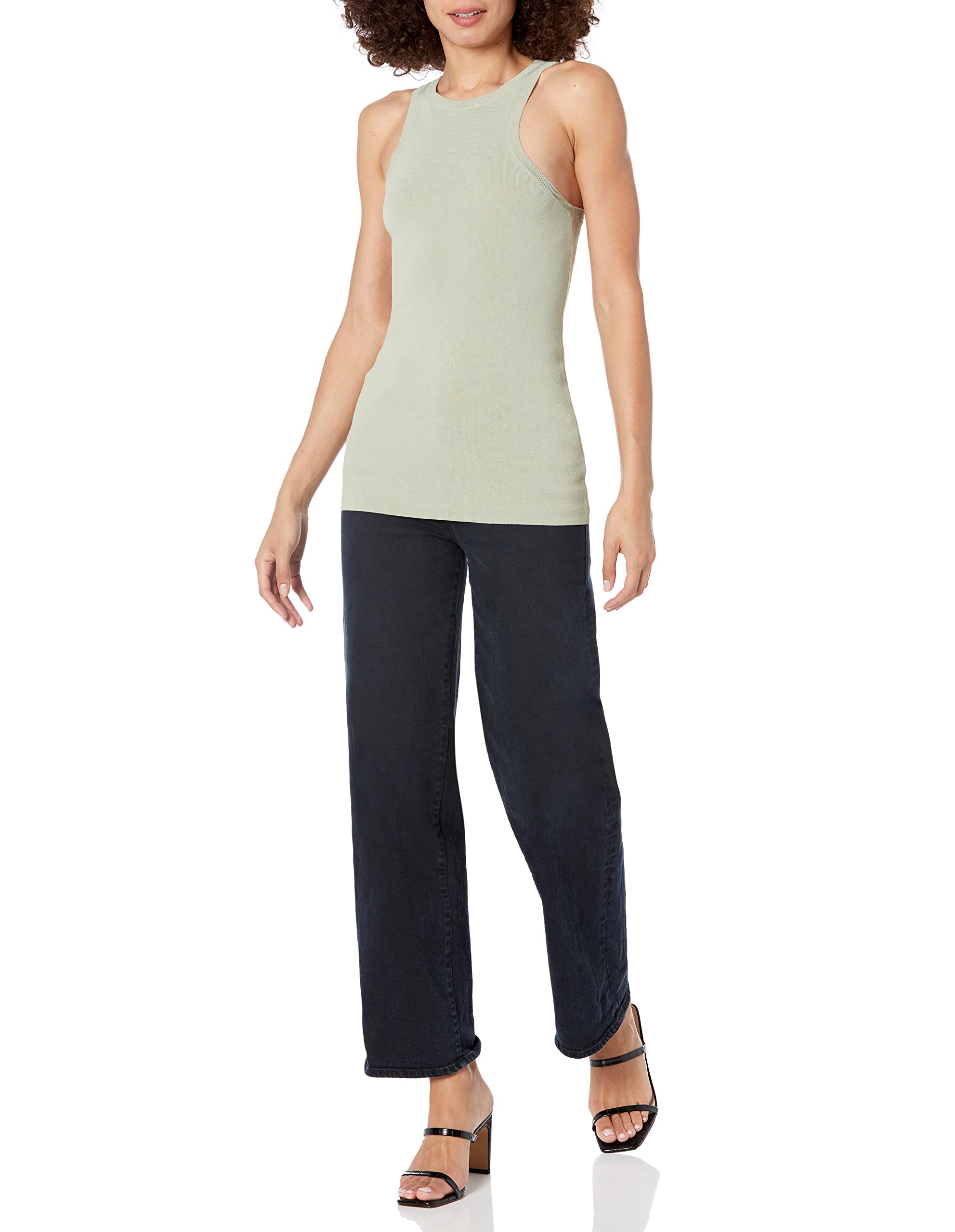 The Drop Women's @Lucyswhims Fitted Cutaway Racer Tank Sweater