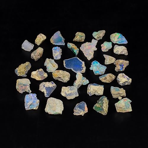 Miniatura 3 de Cristales de ópalo crudo, lote de ópalo natural genuino de grado AAA, cristales de reiki y piedras curativas, piedra preciosa para hacer joyas,