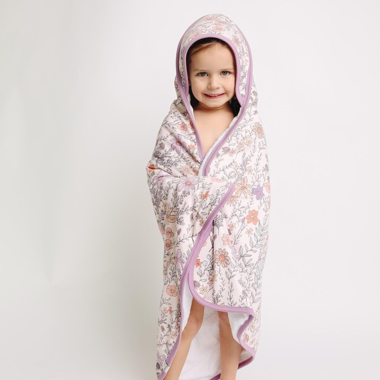 Copper Pearl Premium Knit Hooded Bath Towel Flora - Image 3