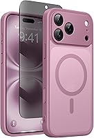 Vista 42 de Funda magnética para iPhone 17 Pro con protector de pantalla de privacidad [compatible con MagSafe] [protección de cámara] [grado militar]