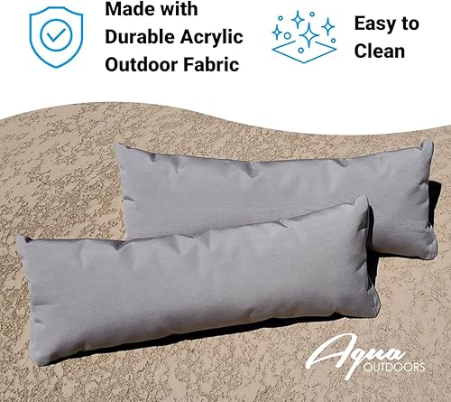Miniatura 5 de Aqua Outdoors - Almohada para reposacabezas para tumbona de piscina, cojín para tumbona de agua, ideal para broncearse en repisa baja o terraza